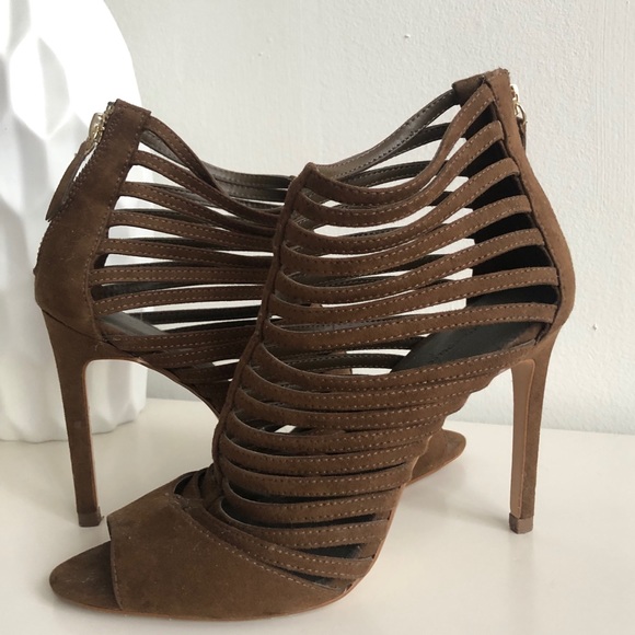 Zara Basic Collection Heels Brown Size 39 - Picture 4 of 6